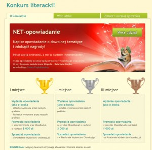 il: Nagrody czekające na laureatów konkursu "NET-opowiadanie". (źródło: chomikuj.pl)